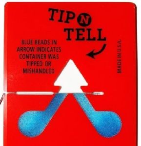 Tip N Tell  Tilt Indicator Red
