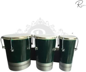 Rmze Standard BONGO-12 Triple Wooden Bongo Drum Set - Musical Instrument