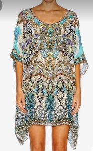 Printed Ladies Kaftans, Sleeve Style : Full Sleeves