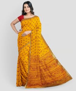 Hathi Design Chunari Saree