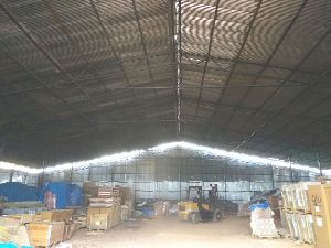 Steel Prefab Tin Shed Structure On Rent, 20 Feet
