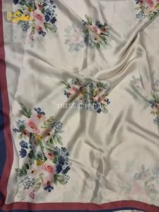 Georgette Satin Saree WITH Digital Print