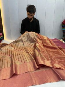 Jyothika Ma’am Inspired Kanjivaram Tissue Embroidered Saree