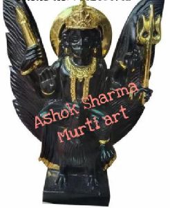 Black Marble Shani Dev Statue
