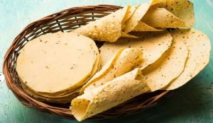 Organic Moong Dal Papad, Shape : Round for Salty