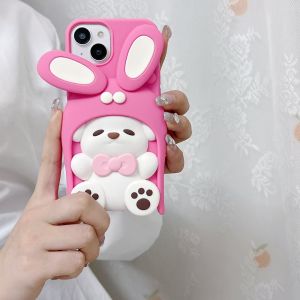 Anti-Slip Bunny TPU (Soft) Silicone iPhone 14 Pro Phone Case