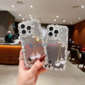 Crystal Diamond Handmade Transparent iPhone 16 Pro Max Phone Case