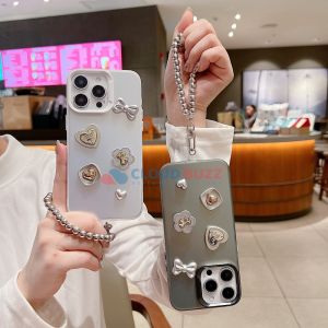 Love Bow Charm Fashionable Protective iPhone 15 Pro Phone Case
