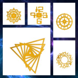 Acrylic Resin Clock Numbers