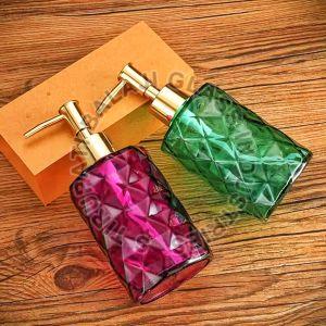 Designer Glass Soap Dispenser for Decorative Functional