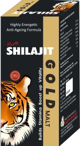 Shilajit Gold Malt Capsules, Gender : Unisex for Ayurvedic Use