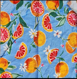 rayon printed fabric
