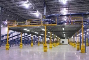 Steel Industrial Mezzanine Storage Racks, Color : Yellow