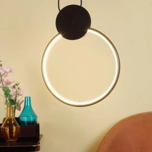 Eliante Inbuilt LED Brown Iron Hanging Lights