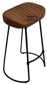 Hauge Wooden AND Metal Bar Stool
