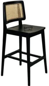 London Bar Chair WITH Bamboo Canning AT Back