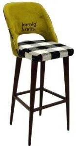 Mango Wood Minsk Upholestered Bar Chair, Weight : 8 Kg