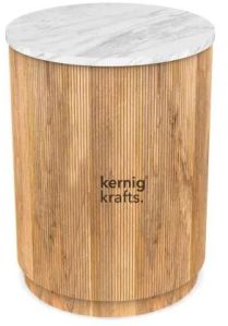 Mursko Marble Table Top WITH Wooden Legs Coffee Table