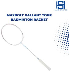 Maxbolt Gallant Tour Badminton Racket &AMP;ndash; White