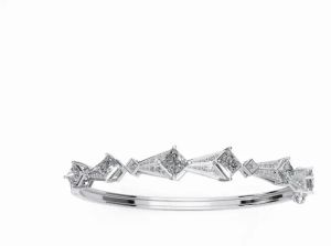 Women Rhythmic Angular Diamond Bracelet