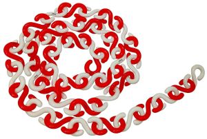 Plastic Traffic Cone Chain, Color : Red White