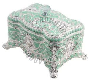 Rectangular Silver Jewellery Box