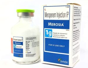 Merosia 1g Injection, Color : White Powder