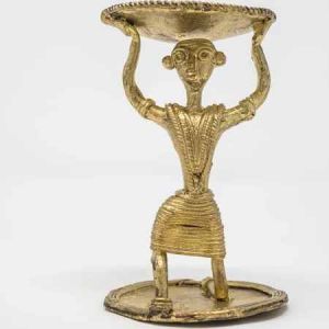 Polished Brass Antique Tea Light Candle Holder, Color : Golden