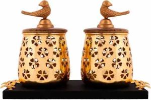 Copper Plated Air Tight Container Tray Set