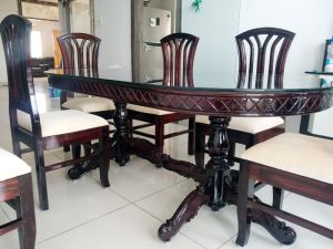 Wooden 6 Seater Dining Set