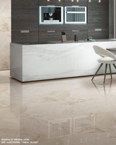 Hony Onyx Crema Glossy Vitrified Tiles 600x1200 Mm for Floor Wall