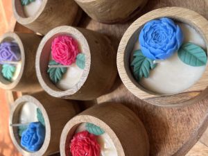 Unpolished Soy Wax Candles, Color : White