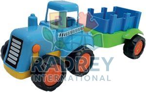 Plastic Tractor Trolley Kid Toys, Color : Multicolor