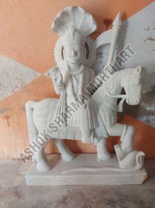 Plain Baba Goga Ji Marble Statue