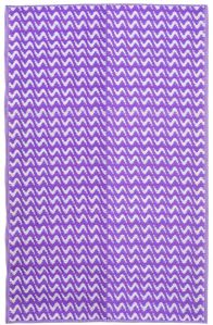 Lavender & White Polypropylene Mat