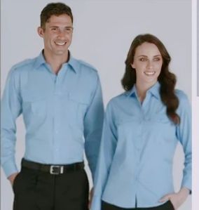 Unisex Sky Blue Corporate Uniform Set
