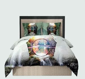 Digital Print King Size Bedsheet