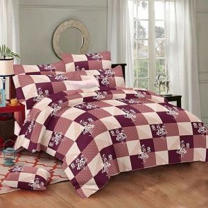 Edson King Size Cotton Porsion Print Bedsheet Set