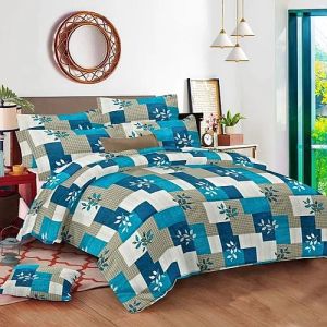 Edson King Size Cotton Printed Bedsheet Set