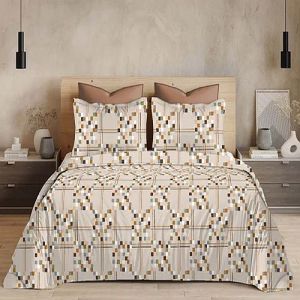 Gloria King Size Cotton Printed Bedsheet Set
