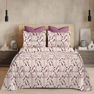 Gloria King Size Pure Cotton Printed Bedsheet Set