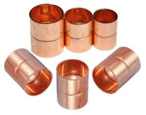 Polished Copper Socket, Shape : Round for Pipe Fitting