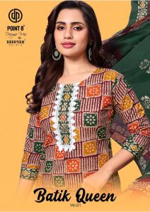 deeptex batik queen vol 1 kurti pant set