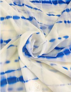 Digital Tie &AMP;AMP; Dye Print All over on Fine and Flowy Georgette Fabric
