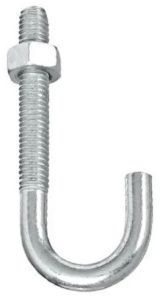 Mild Steel Bent J Bolt, Color : Metallic