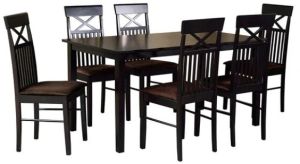 6 Seater Dining Set in Wenge Finish