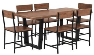 Live Edge 6 Seater Dining Set