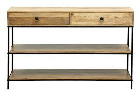 Solid Wood Console Table In Natural Finish
