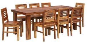 Wood 6 Seater Dining Set in Provincial Teak Finish