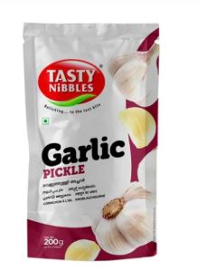 Garlic Pickle for Curd Rice, Chapatis, Dosa